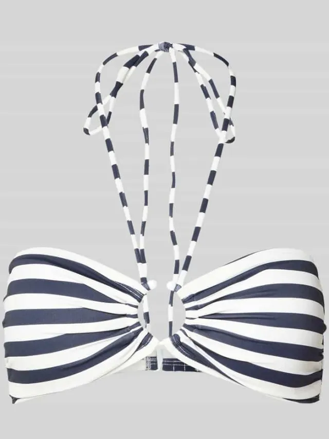Michael Kors Bikinitop met halter Donkerblauw