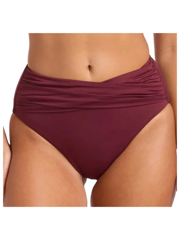 Seafolly Women's Collective High Waist Wrap Front Pant - Bikinibroekje, rood