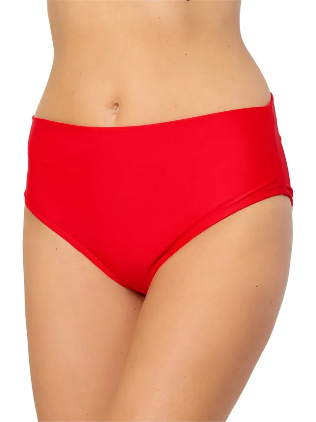 Bellivalini Dames Zwembroek - Bikinibroekje - Elastische tailleband - Polyamide & Elastaan – Zwart – 5XL - BLV-VO-M72W