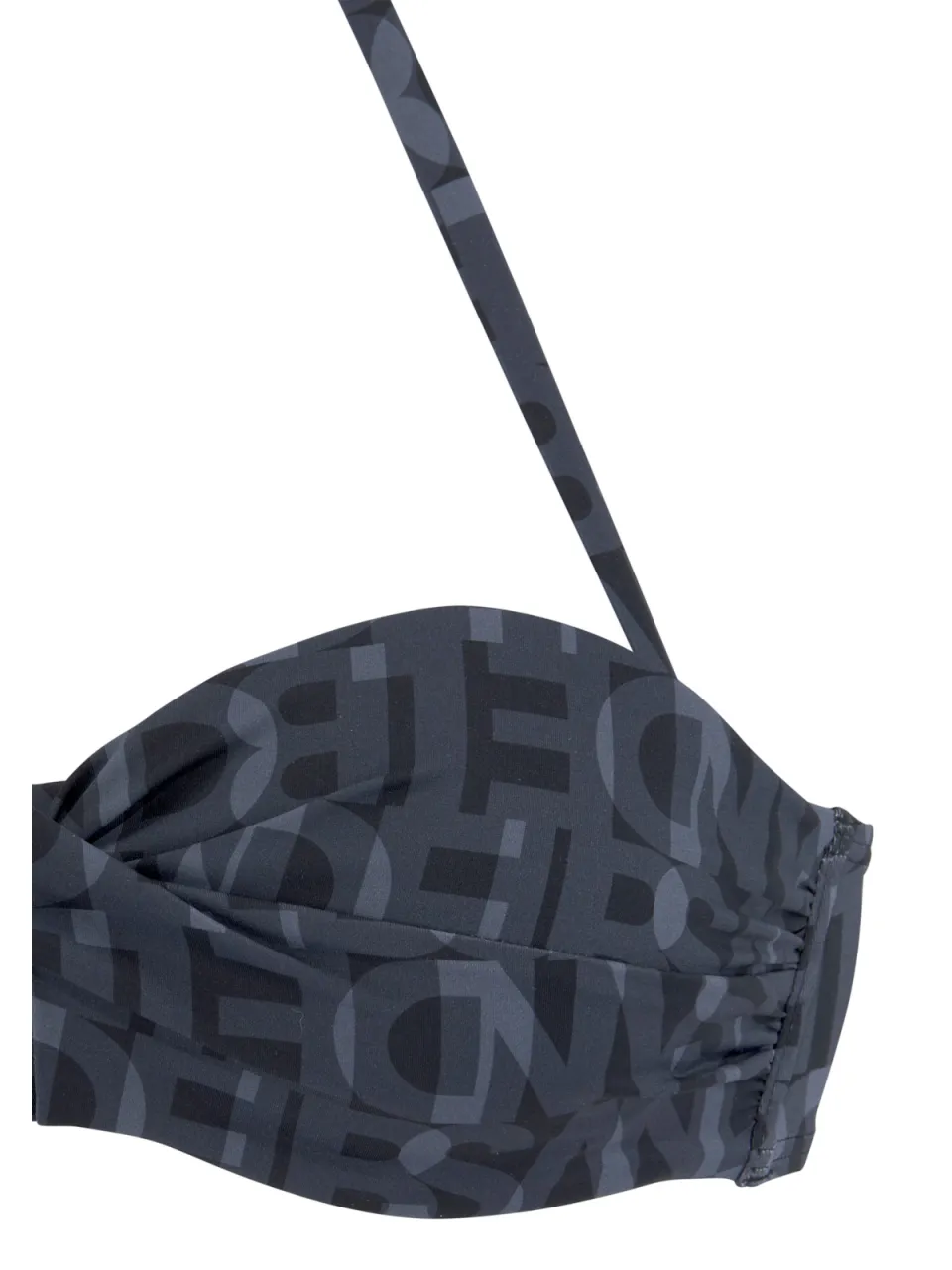 bandeau bikinitop met beugel zwart, foto 3