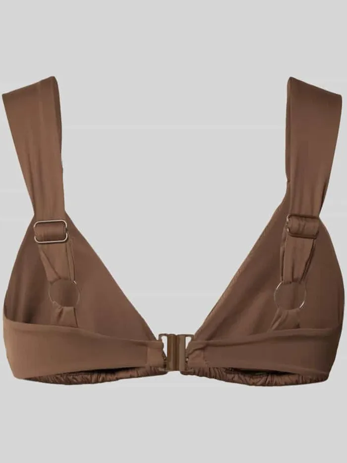 NEO NOIR Bikinitop met brede bandjes model 'ZADIE SOLID' donkerbruin, foto 2