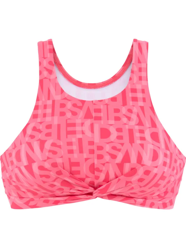 bikini crop-top koraal, foto 2