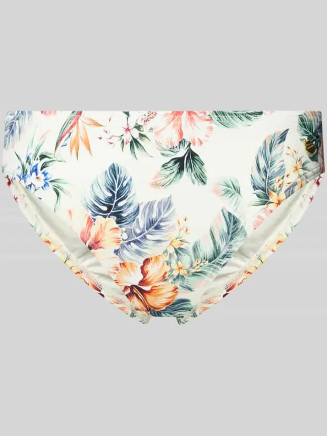 Lascana Bikinibroekje met labelapplicatie, model 'Salsa' Offwhite