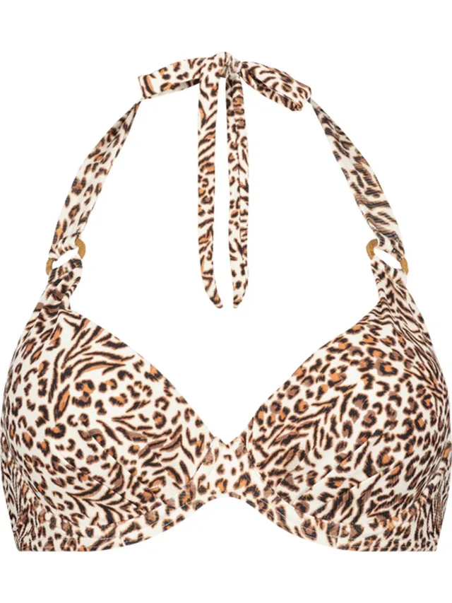 Cyell Leopard Love bikinitop met voorgevormde cups en beugel - dames Multi