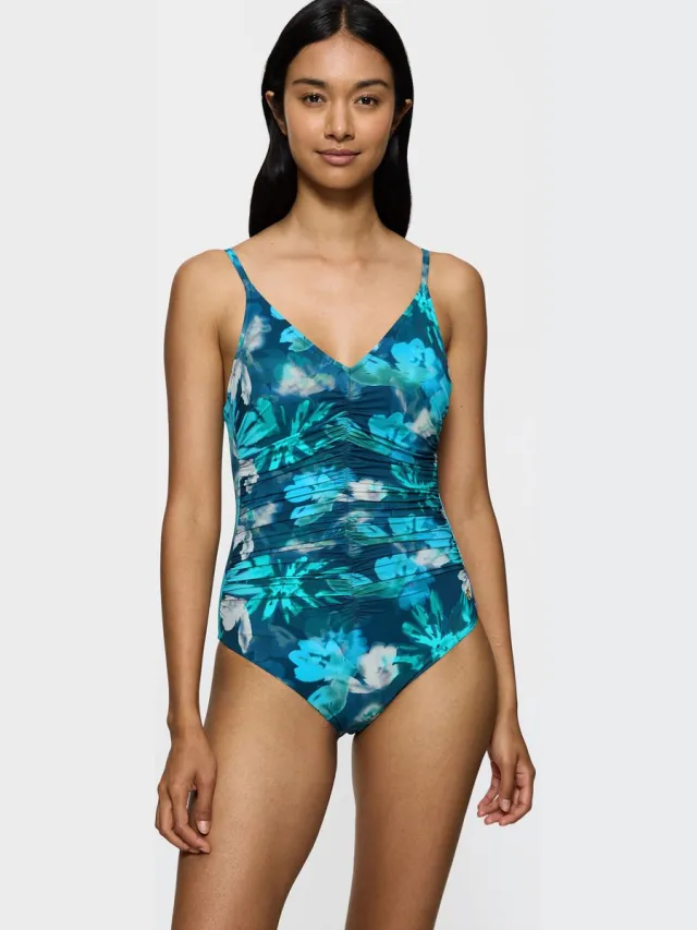 Triumph Badeanzug Summer Fleur TURQUOISE - DARK COMBINATION
