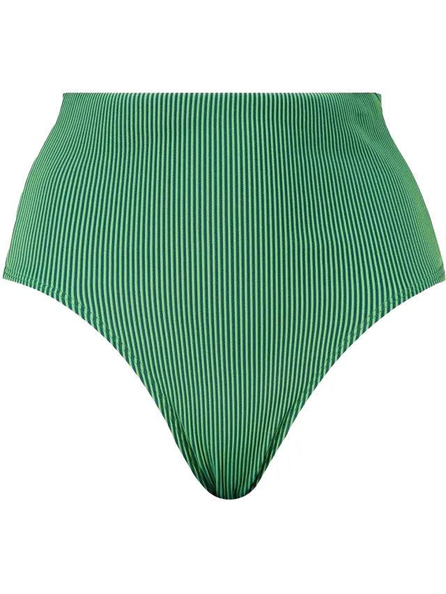 Puma Dames/Dames Streep Hoog Taille Bikinibroekje (Groen)