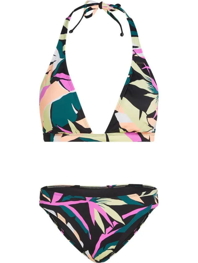 O'Neill voorgevormde halter bikini set Marga Cruz zwart/multi
