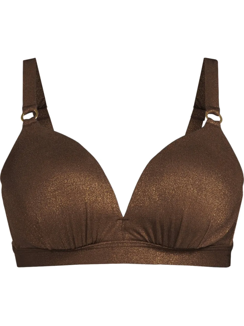 BEACHWAVE Curve voorgevormde beugel bikinitop donkerbruin, foto 4