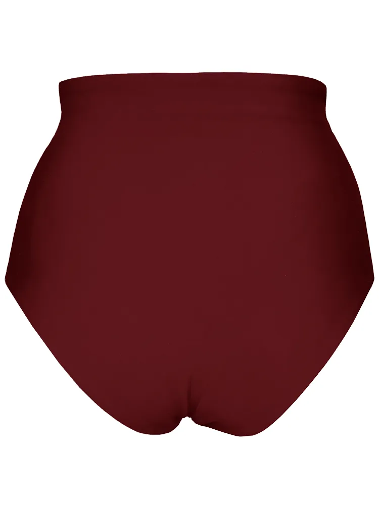 Anekdot dames vegan Bikinibroekje Core High Merlot donkerrood, foto 2