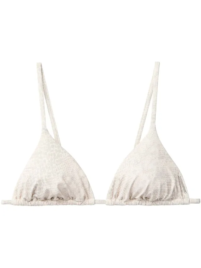 Calvin Klein Jeans Triangle bikinitop wit