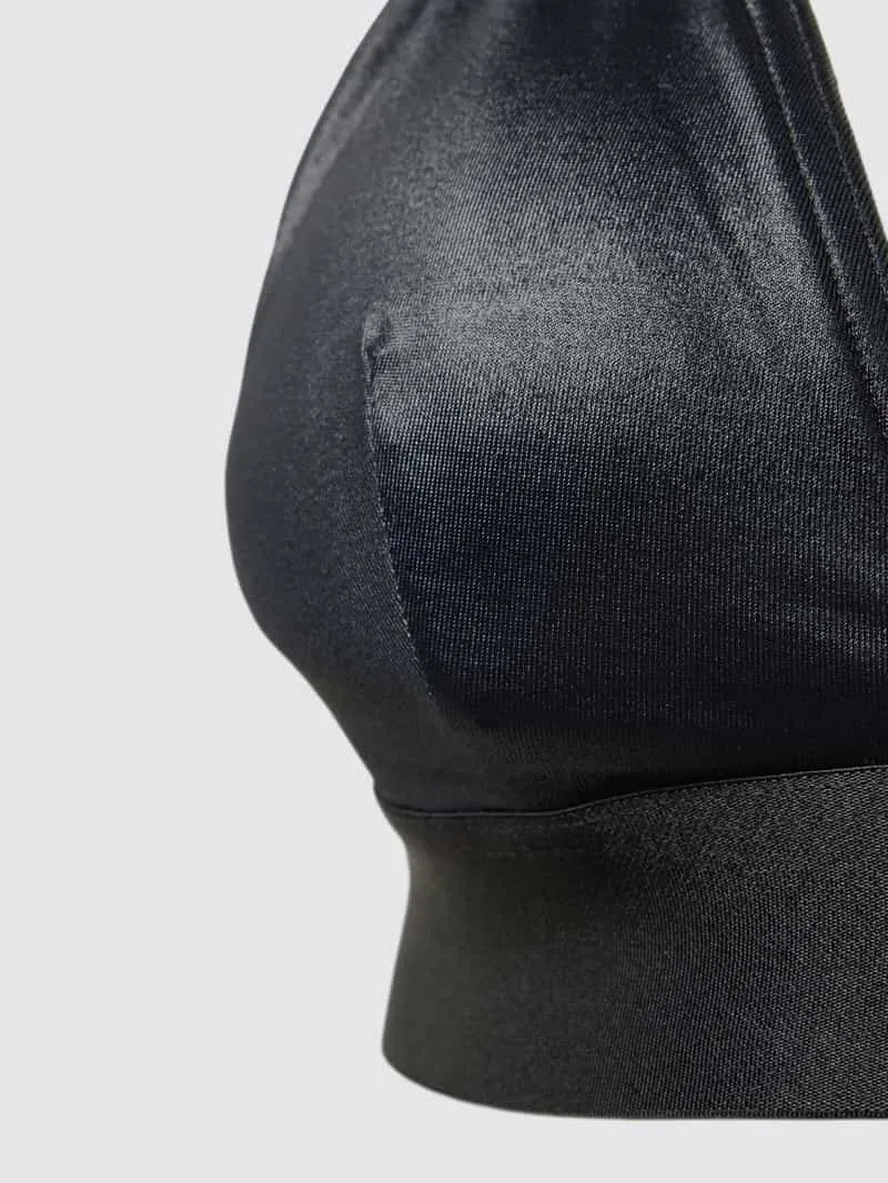 Calvin Klein Bikinitop in effen design, model 'CK REFINED' zwart, foto 3