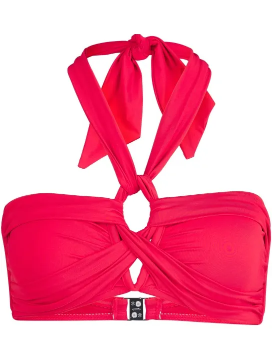 Seafolly Women's Collective Halter Bandeau - Bikinitop, rood