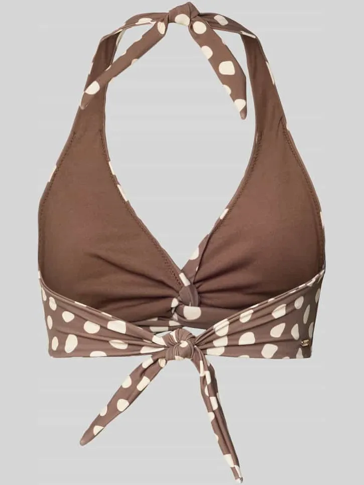 Barts Dauna halter bikinitop bruin/ecru, foto 3