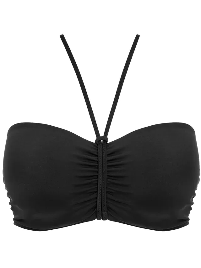 Freya Jewel Cove bandeau bikinitop zwart, foto 2