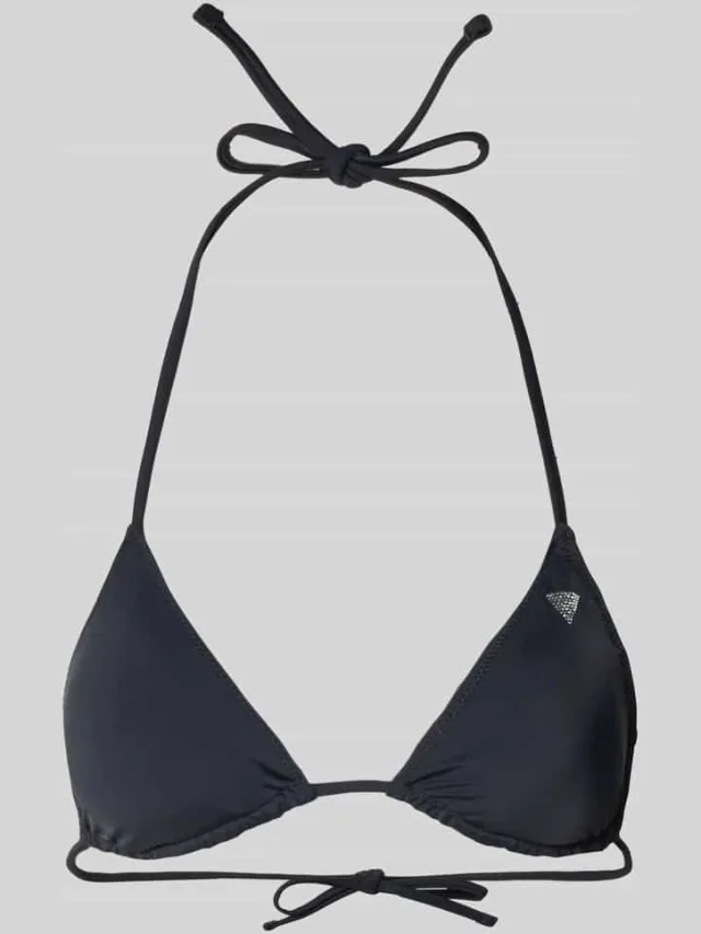 Guess Bikinitop met strass-steentjes model 'Violet' Zwart