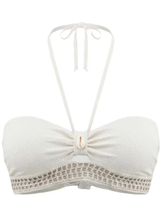 banana moon Women's Kenteo Marany - Bikinitop, wit/grijs