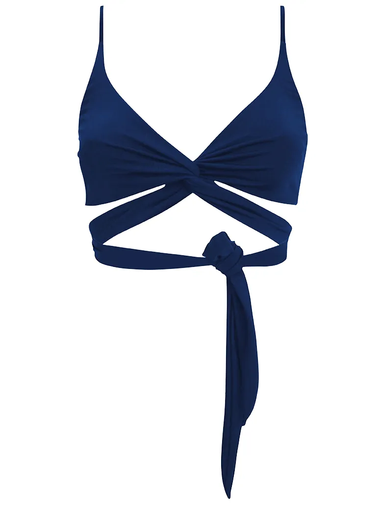 Anekdot dames vegan Bikinitop Lin Marineblauw, foto 2