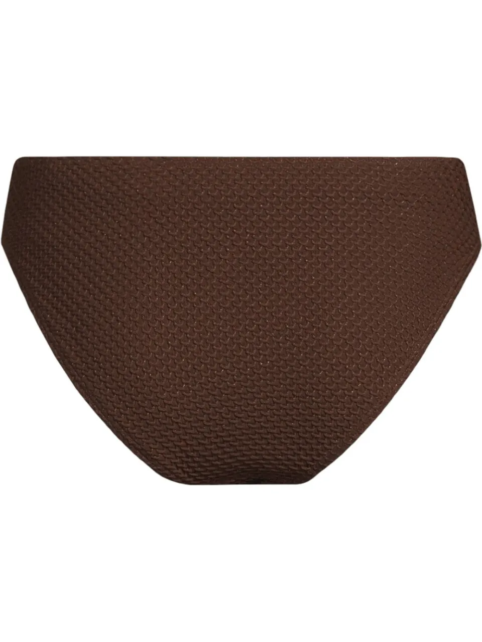 BEACHWAVE bikinibroekje met lurex en textuur - donkerbruin, foto 2