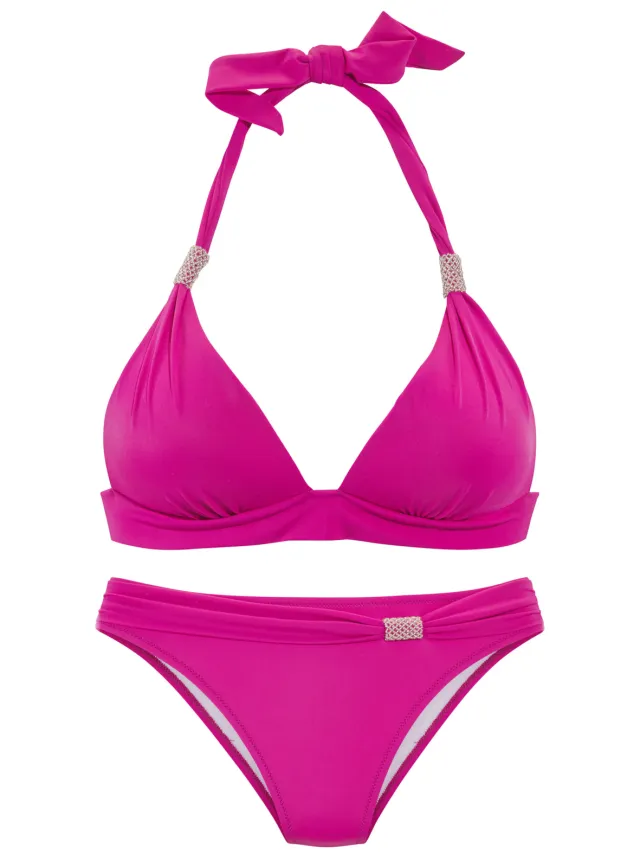 Triangelbikini fuchsia