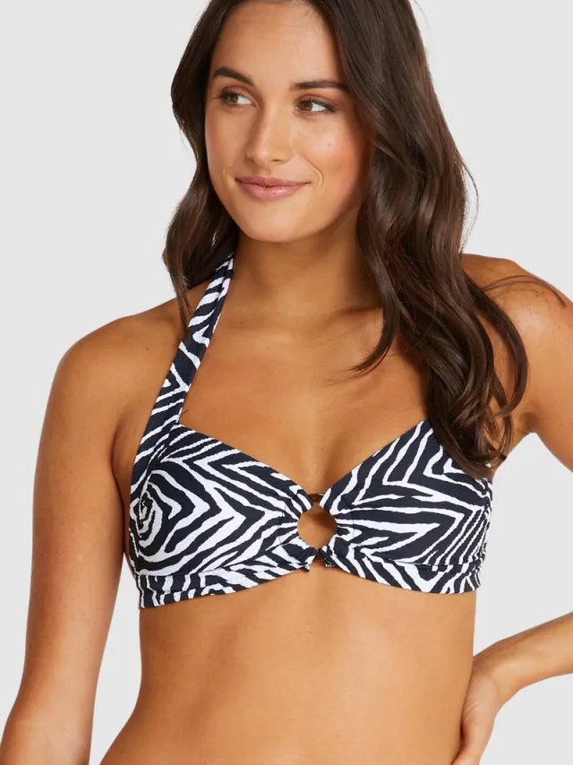 Baku Maat 36 Zimbabwe retro halter bikinitop Vrouwen Multicolor
