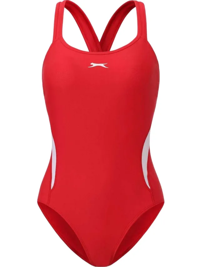 Slazenger Dames/Dames Xtra Life ééndelig badpak (Rood)