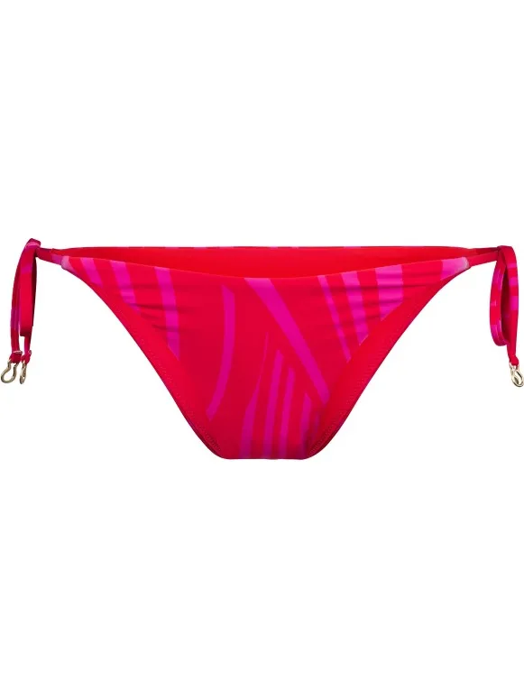 Seafolly Women's Coastline Tie Side Rio Pant - Bikinibroekje, rood