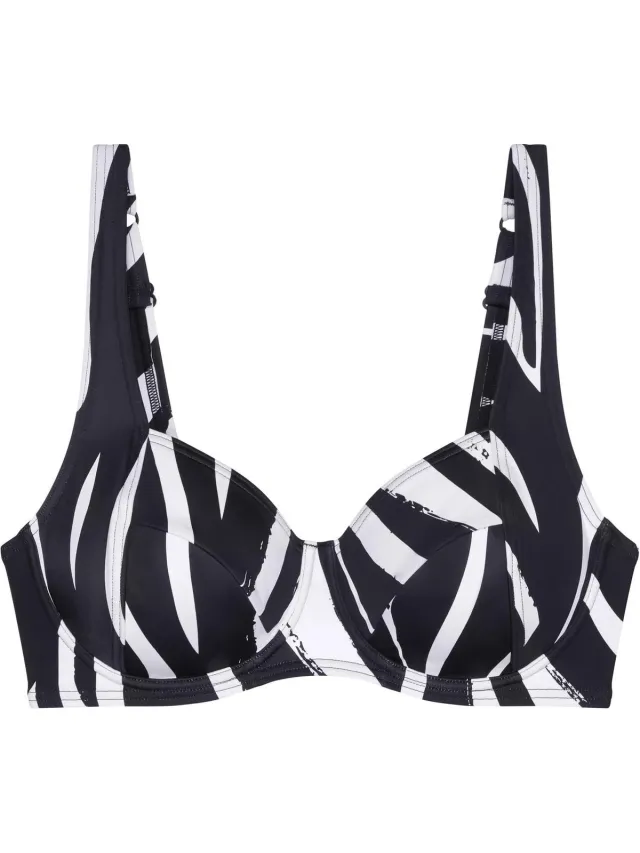 Triumph Summer Mix & Match W 01 pt Dames Bikinitopje zwart wit