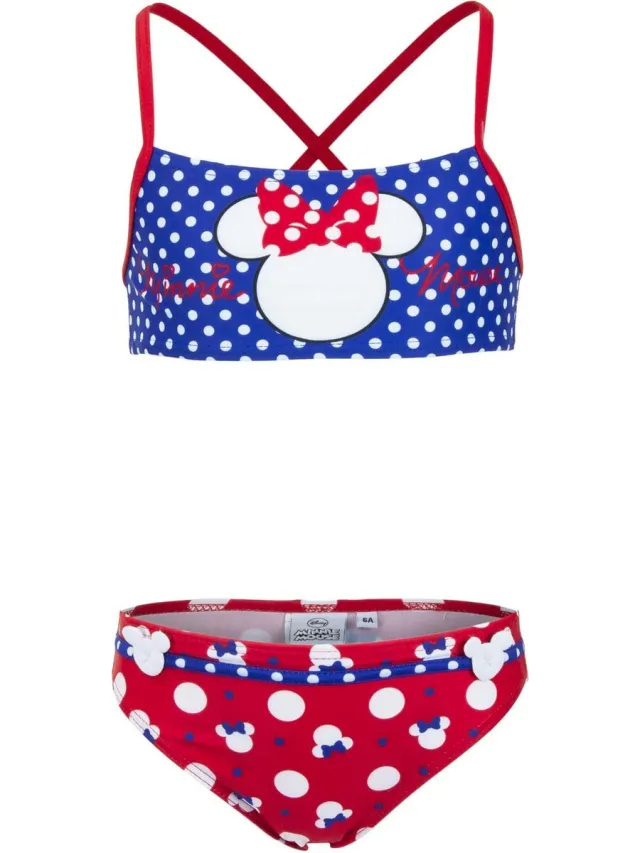 Disney Minnie Mouse - Bikini - Blauw / rood - 3 jaar - 98cm