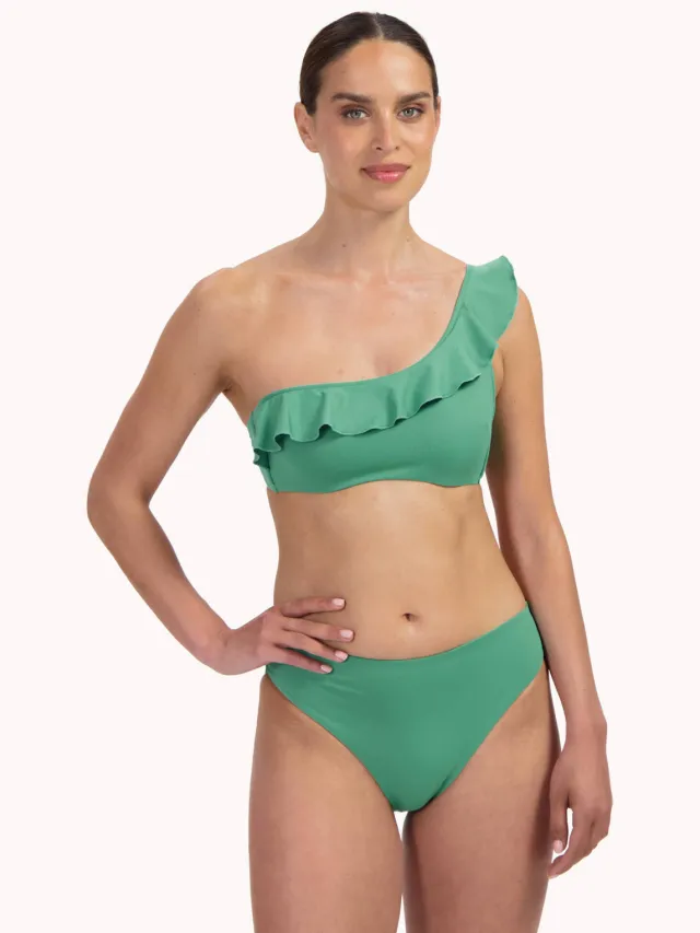 Cyell high leg bikinibroekje Green Oasis groen