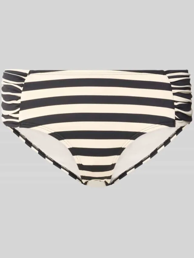Barts Mid waist bikinibroekje met labeldetail model 'Yadbor' zwart, foto 2