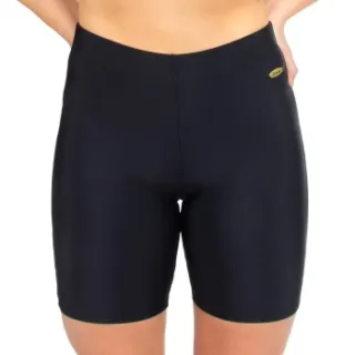 Damella Meg Basic long bikini boxer zwart Zwart,Blauw