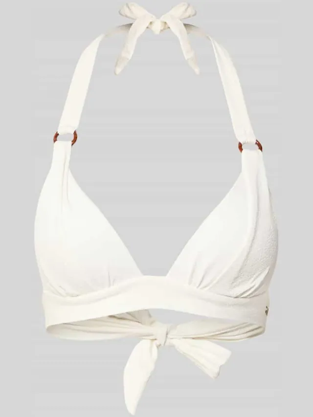 banana moon Bikinitop met Labeldetail Model 'MAHO' Offwhite