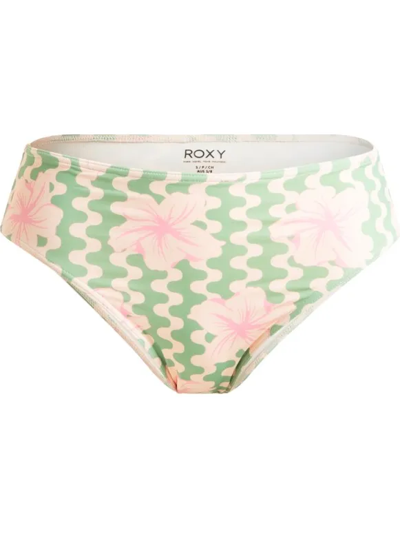 Roxy Women's Hibiscus Daze Midwaist Bikini - Bikinibroekje, wit