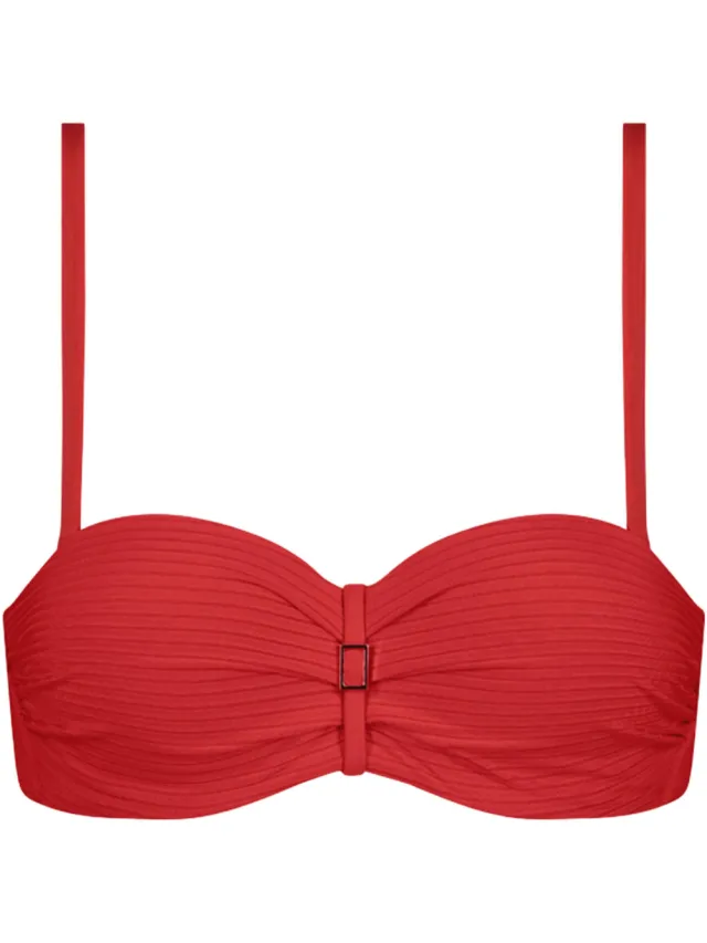 Cyell voorgevormde bandeau bikinitop rood, foto 2