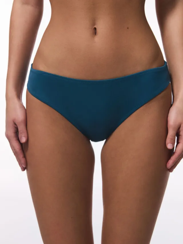 Penti Mid-Waisted Effen Bikini Bottoms Saffier