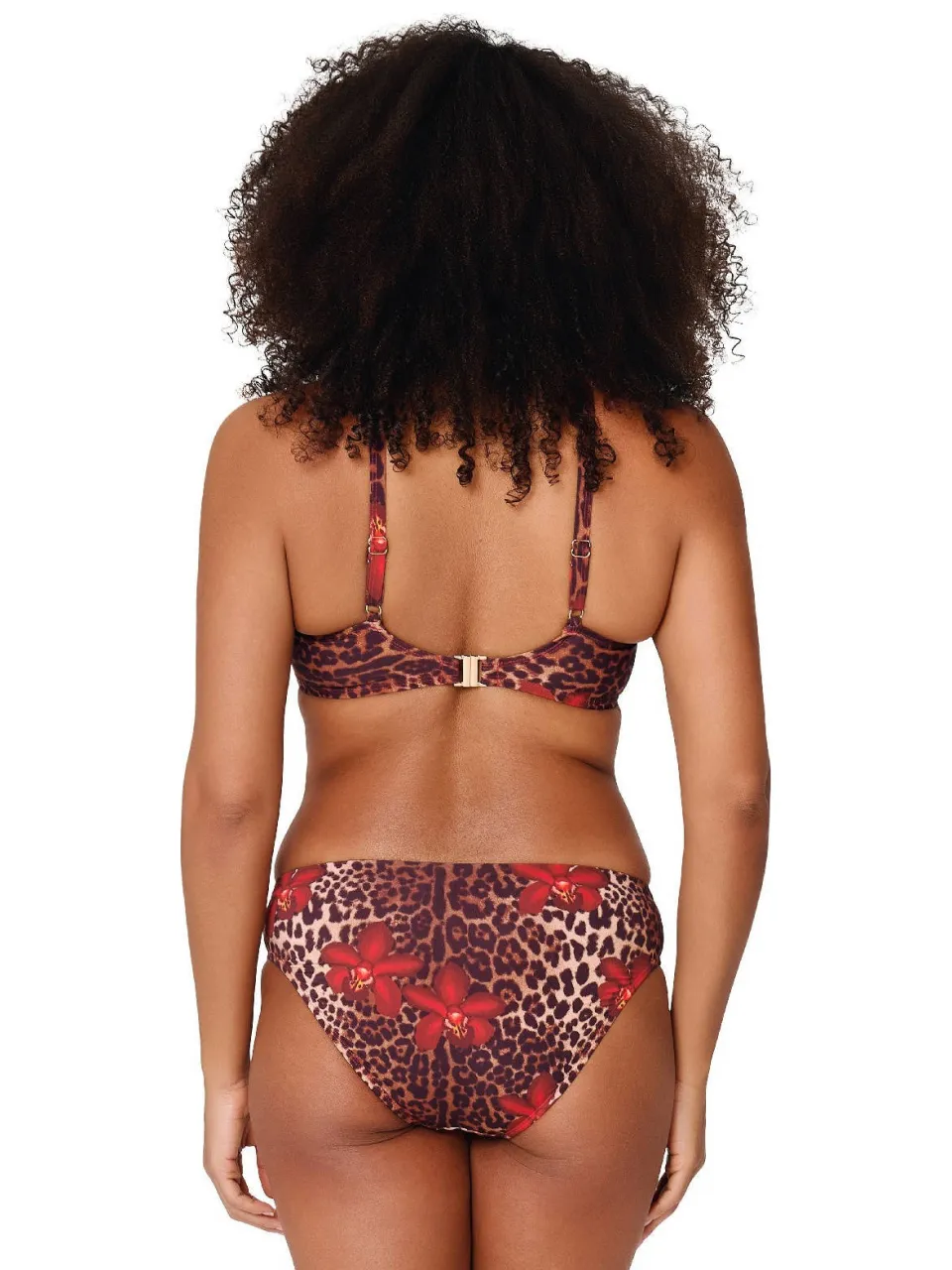 Lingadore bikinibroekje bruin/rood, foto 3