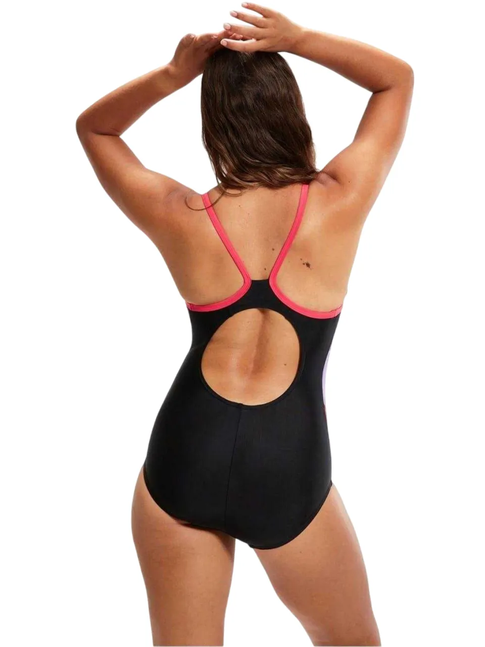 Speedo Dames/Dames Dive Muscleback ééndelig zwempak (Zwart/Lila), foto 2