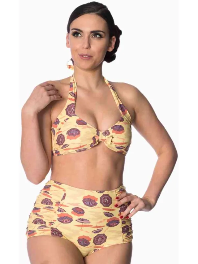 Dancing Days PARASOL BUILT UP HALTER Bikinitop - L - Creme