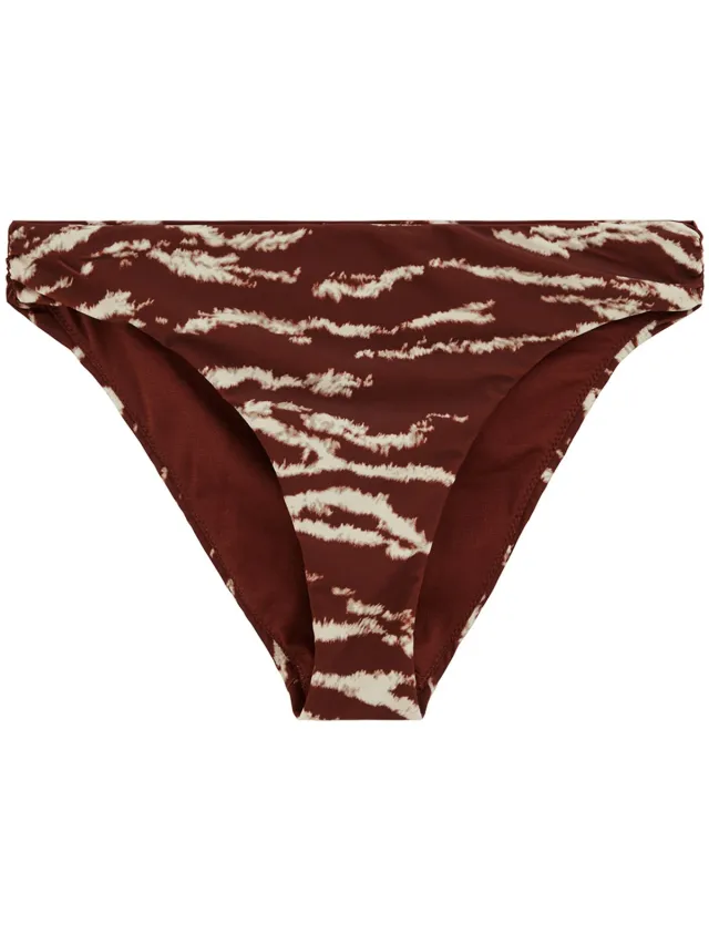 WE Fashion Dames bikinibroekje met print Vintage red