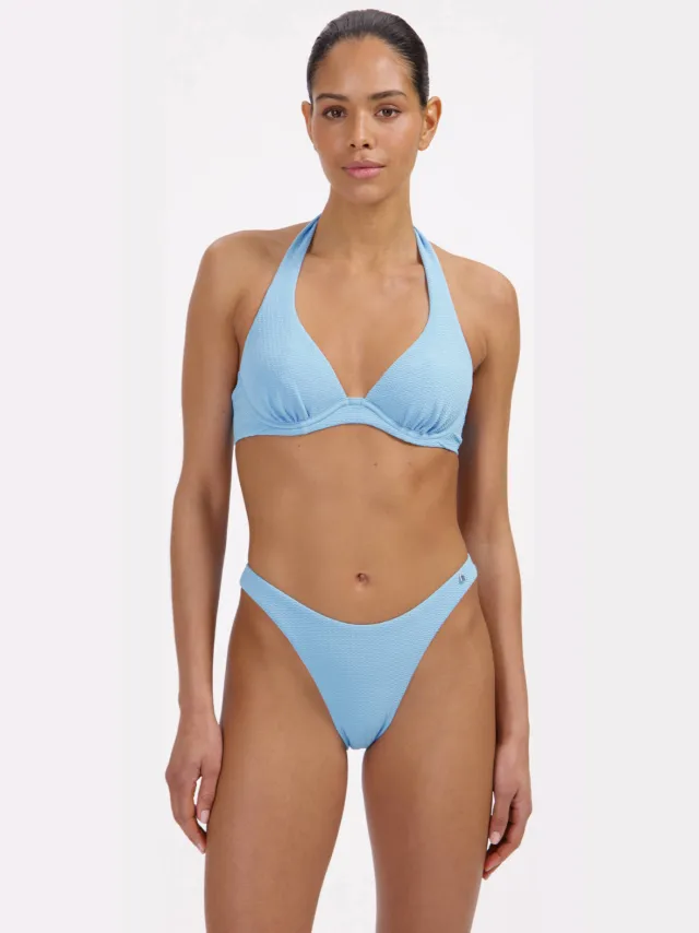 Beachlife halter bikinitop lichtblauw