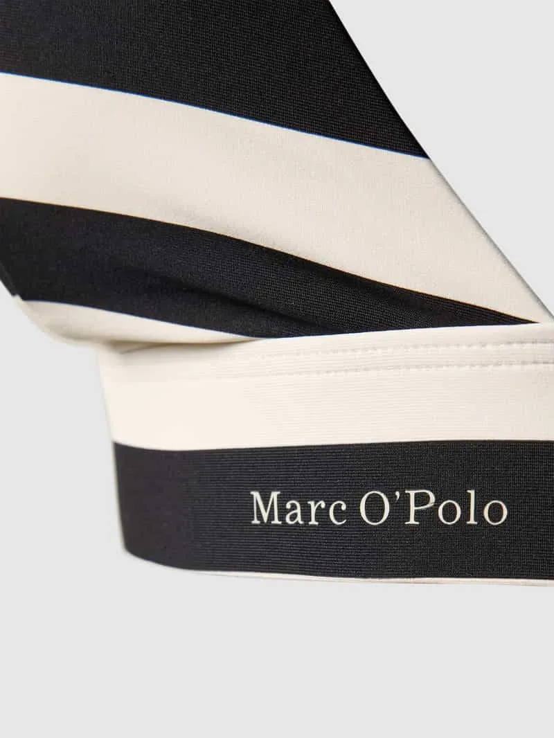 Marc O'Polo Bikinitop met streepmotief, model 'Classic' zwart, foto 3