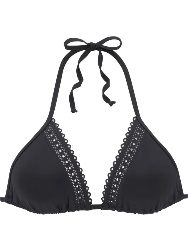Triangelbikinitop zwart, foto 2