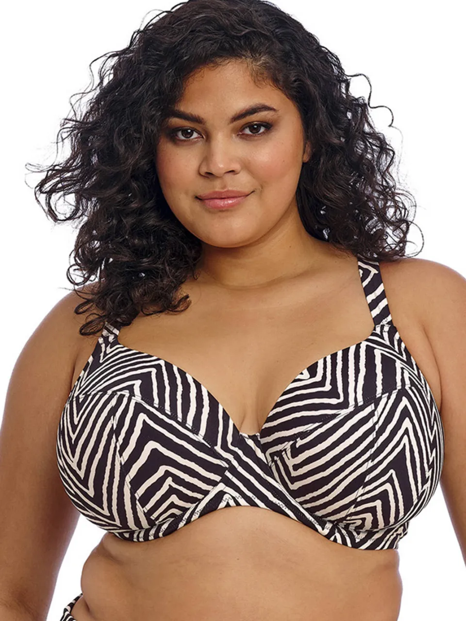 Elomi Fiji Falls bikinitop zwart/wit, foto 3