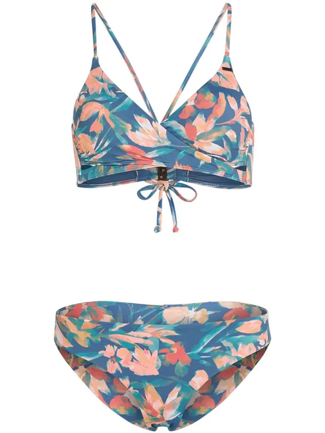 O'Neill O´neill Essentials Baay Maoi Bikini Blauw 42 Vrouw Blue Painted Tropics