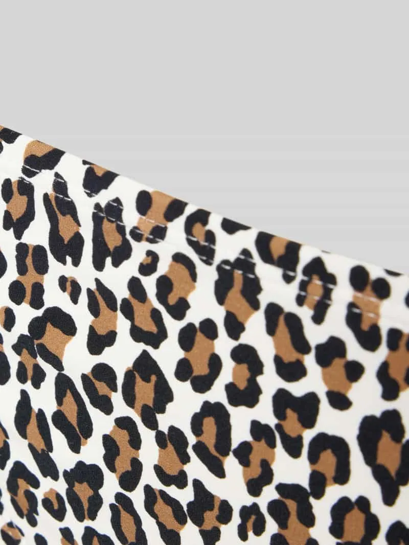 Michael Kors slim fit bikinibroekje in allover-dierenprint zwart, foto 3