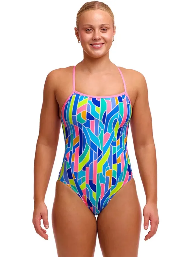 Funkita Fks030 Zwemkleding Blauw S Vrouw Pillared