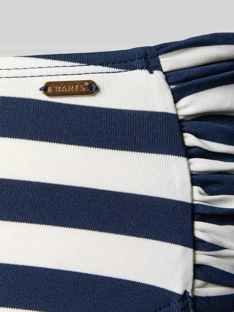 Barts Mid waist bikinibroekje met labeldetail model 'Yadbor' marineblauw, foto 3