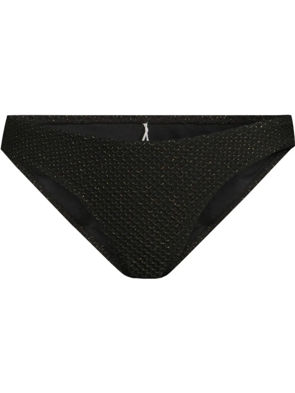 BEACHWAVE bikinibroekje met lurex en textuur zwart, foto 2
