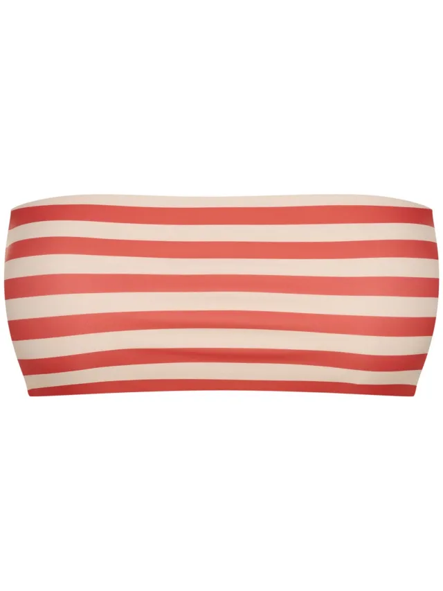 ESOTIQ Malibu Bloovii - Bandeau bikinitop - Rood-wit Rood;Wit