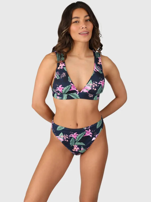 Brunotti brazilian bikinibroekje Flores donkerblauw/roze, foto 5